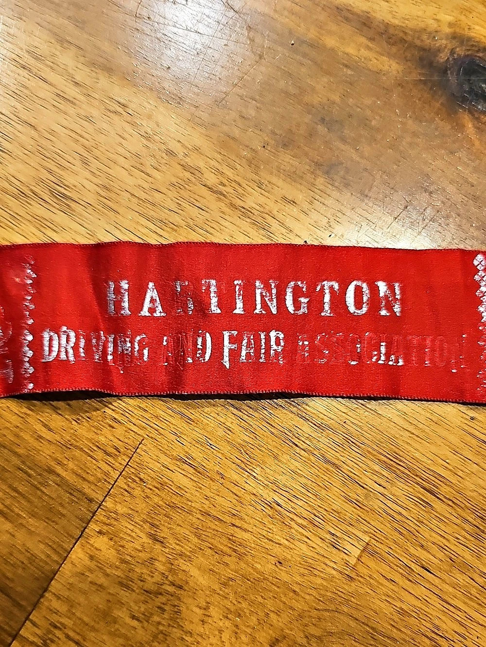 Antique Hartington Red Award Ribbon 1918 2nd Place Rare Collectible